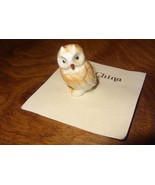 Vintage Owl Miniature Bone China Hamilton Gifts P6163 Presents Taiwan - $25.25