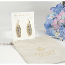 Kendra Scott Brenna Gold Rhodium Filigree Statement Drop Dangle Earrings NWT - $58.91
