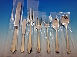 William and Mary by Lunt Sterling Silver Flatware Set 12 Service 96 pcs Dinner - $6,900.00