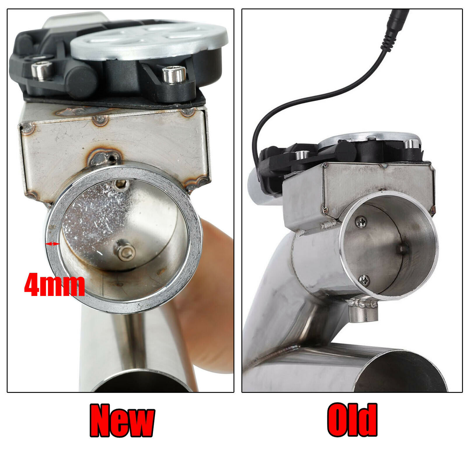 2.5" Dual Electric Exhaust Cutout Dump Bypass Valve Wireless Remote