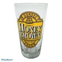 JW Dundee&#39;s Honey Brown Pint Beer Glass Original Extra Rich Lager - $9.99