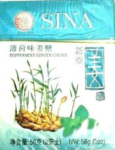 Sina Peppermint Ginger Chews Candy 2 oz - $0.98
