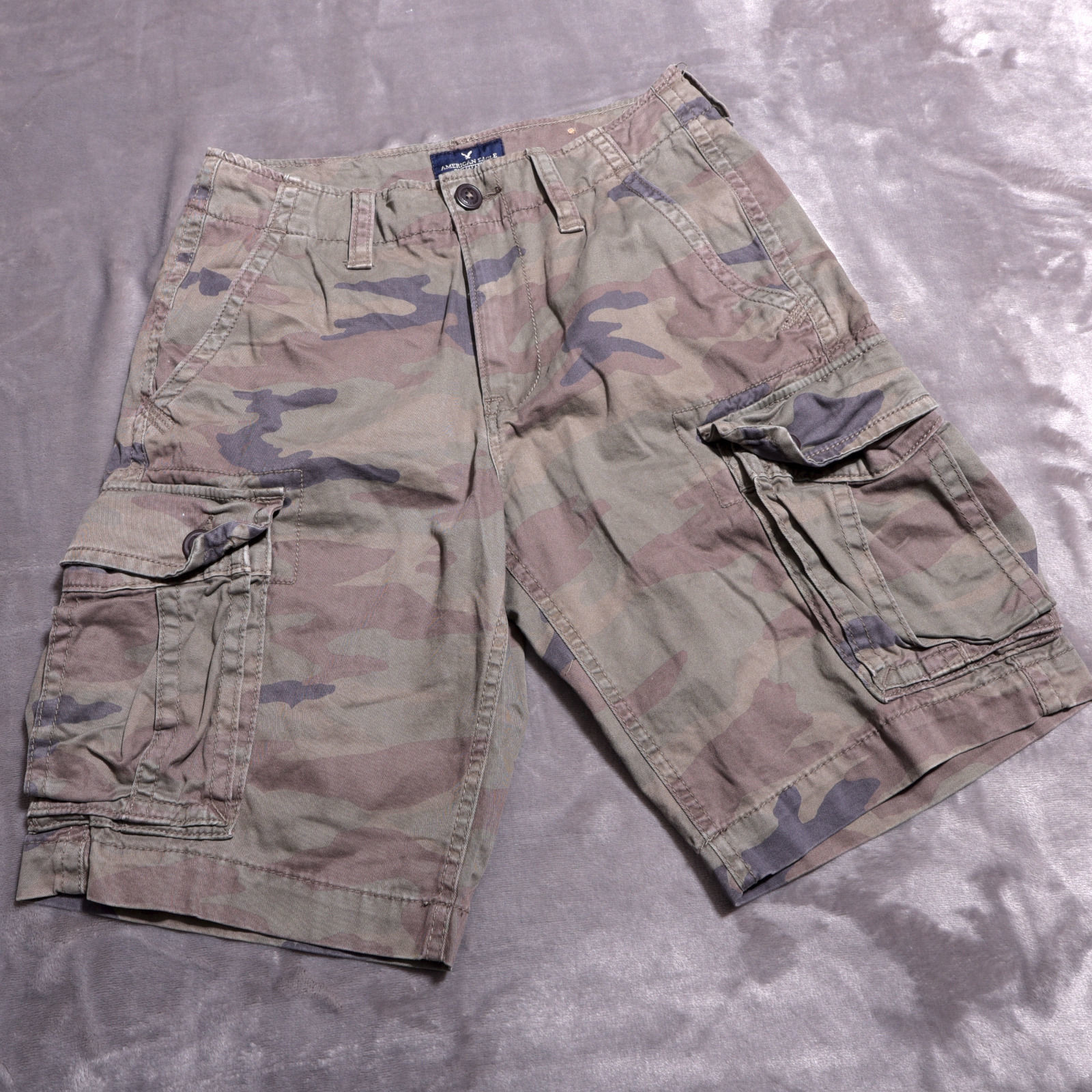 american eagle camo cargo shorts