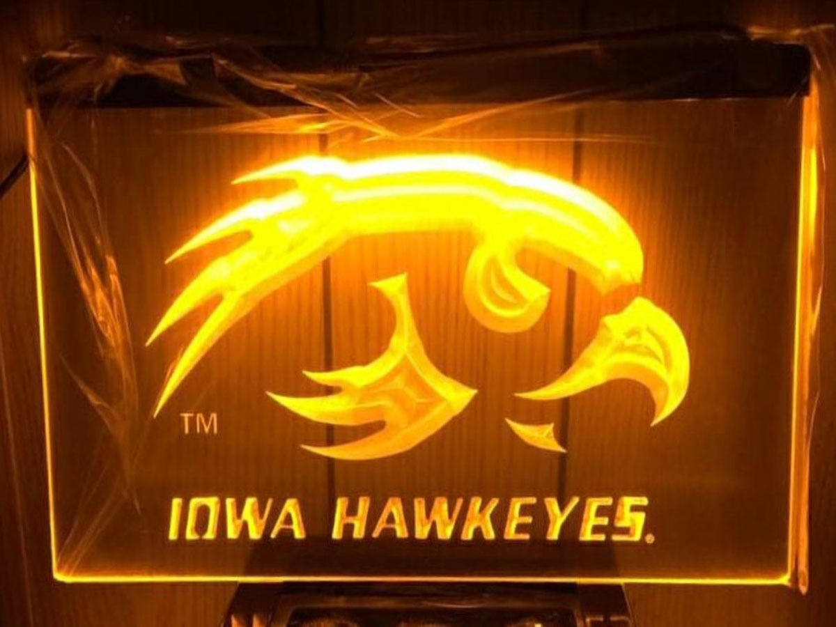 Iowa Hawkeyes LED Neon Light Sign