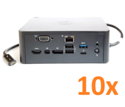 Lot of 10 - Genuine Dell Thunderbolt Dock USB Type-C 0J5C6 TB16 K16A (Do... - $96.74