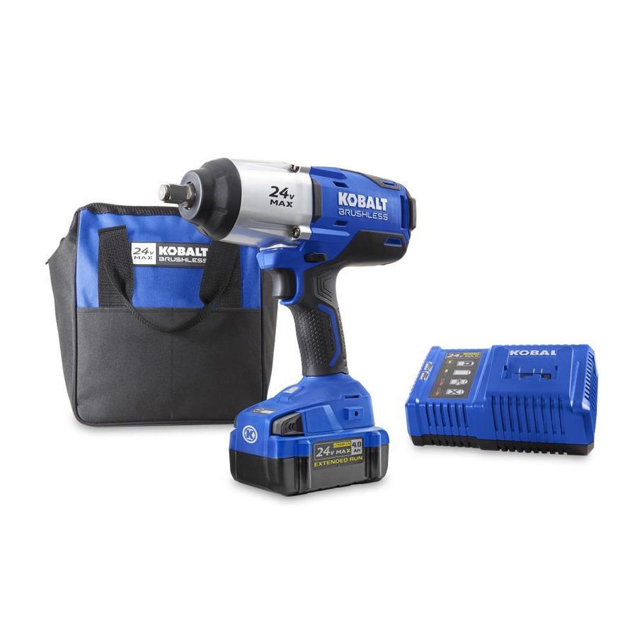 Kobalt 24Volt Max 1/2in Drive Variable Brushless Cordless Impact