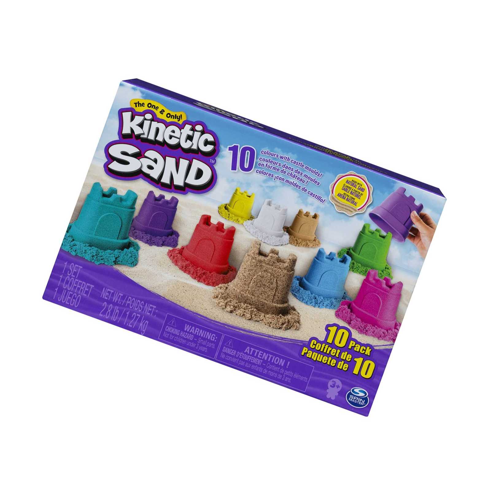 Kinetic Sand, Castle 10-Color Pack For Kids Ad 3 And Up