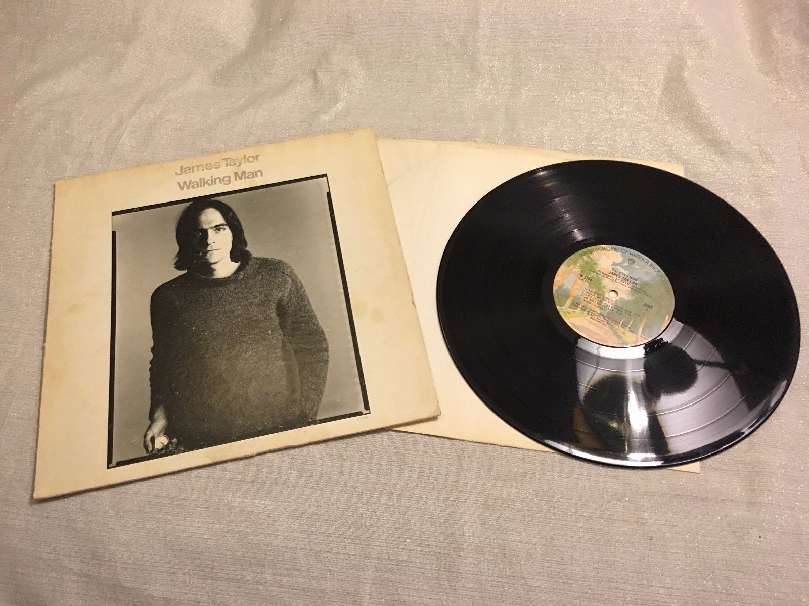 1974 James Taylor Walking Man LP Album Record Vinyl Warner W 2794 Records