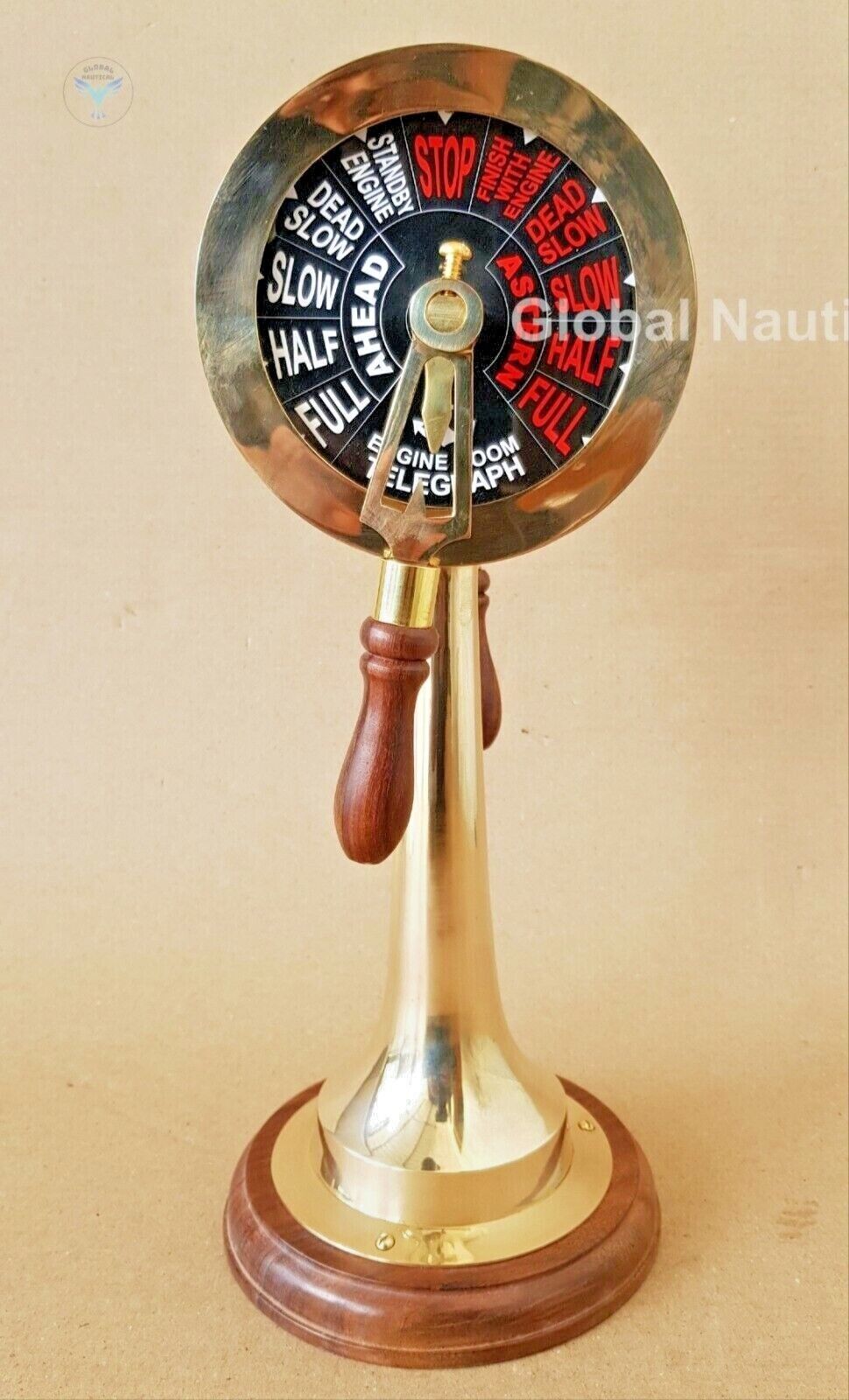 NAUTICAL BRASS TELEGRAPH BIG SIZE WORKING MARITIME SHIP ENGINE ROOM