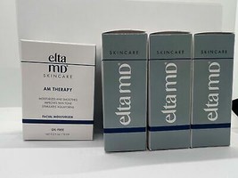 EltaMD AM Therapy Facial Moisturizer, 4 X 0.5 OZ= 2 Oz, $45 VALUE- New! Fresh! - $18.69