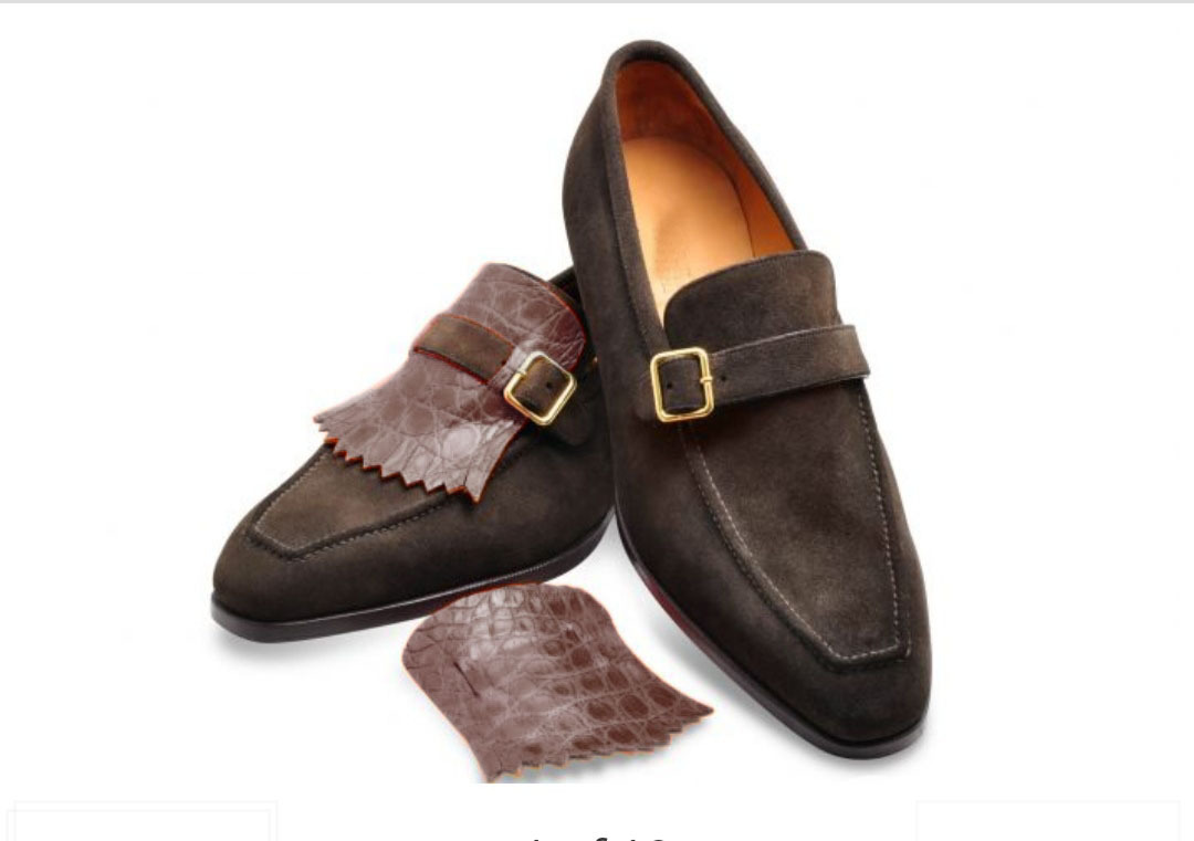 NEW Handmade Men Chocolate Brown Shoes, Men Strap Suede Loafer Slip On Fashion S