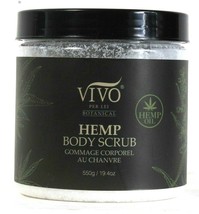 1 Count Vivo Per Lei Botanical 16 Oz Hemp Oil Gentle Skin Smoothing Body Scrub