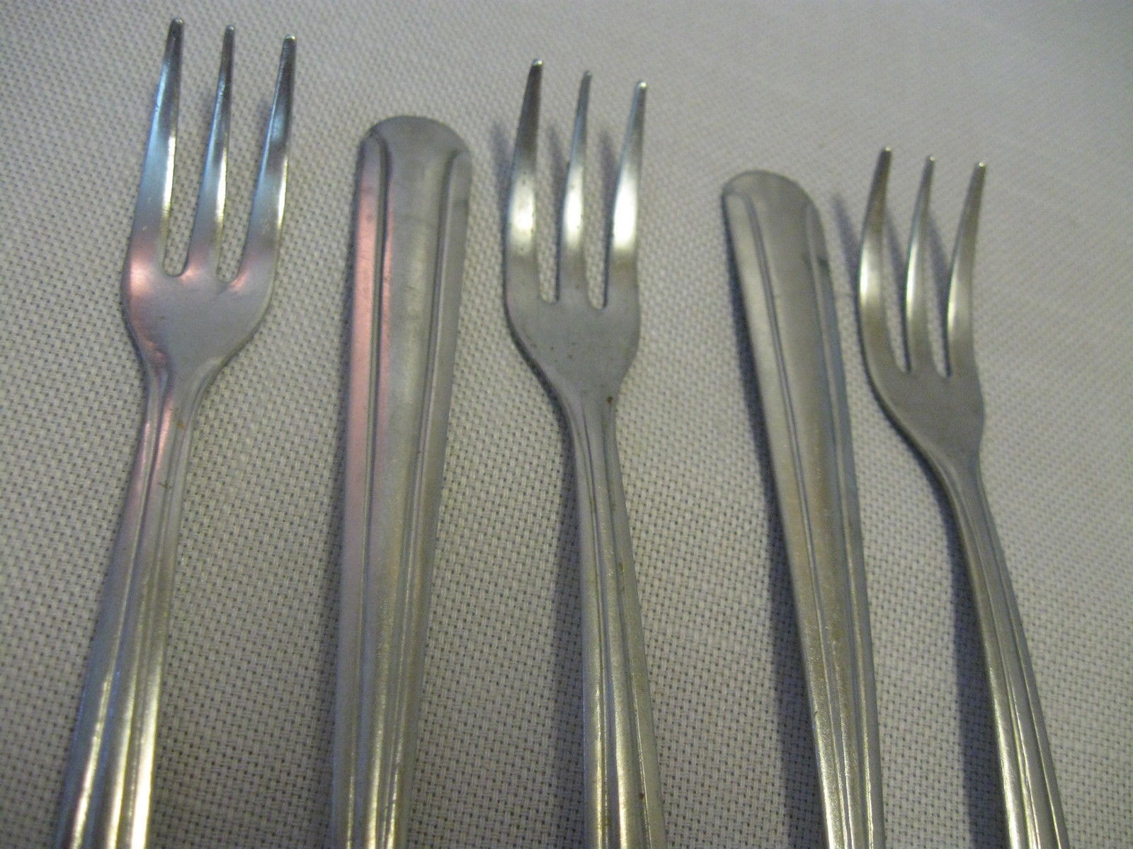 Cocktail Seafood Fork Qty 5 Stainless 6 1/4