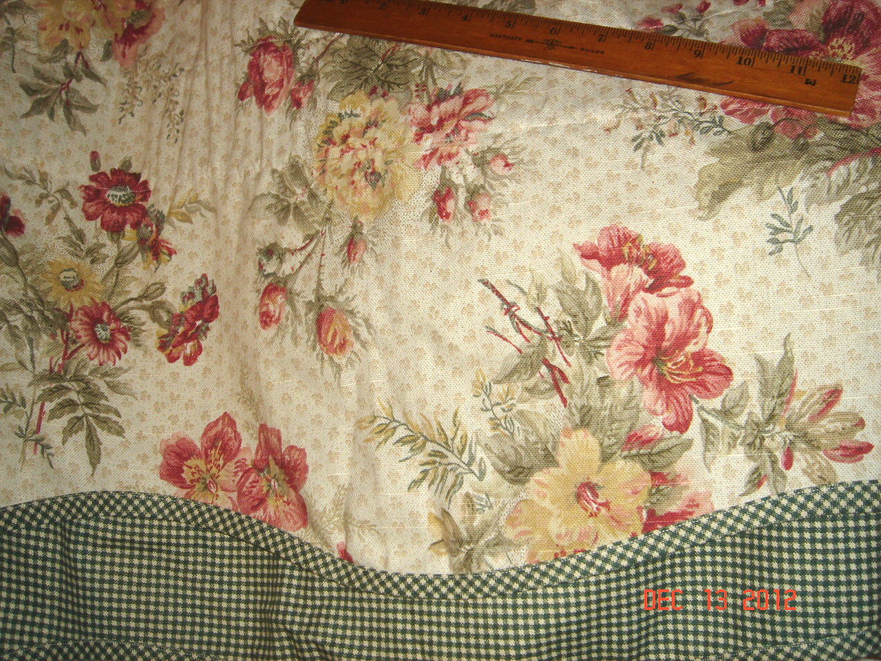 FRENCH COUNTRY PARIS APT CUSTOM LINED WAVERLY FLORAL FLOWER 208