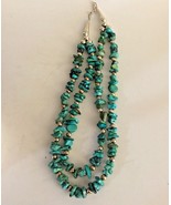 Turquoise Nugget Necklace - Sterling Findings - $89.09