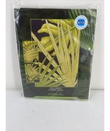 RTO Palm Leaves Cross Stitch Kit Open Includes Floss Black Aida Instruct... - $20.56