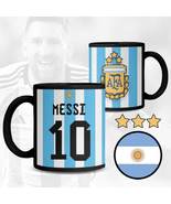 Argentina Messi 10 Champions 3 Stars FIFA WORLD CUP Ceramic Mug - $17.99+