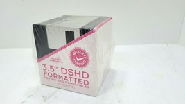 HMC Floppy Disk DSHD IBM 3.5" Black Formatted Disks 25 Pack, Sealed NEW - $24.26