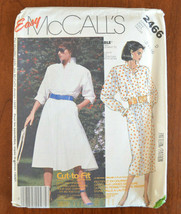 Easy McCall's 2466 Misses Uncut Sewing Pattern Size 12-16 Dress - $8.90