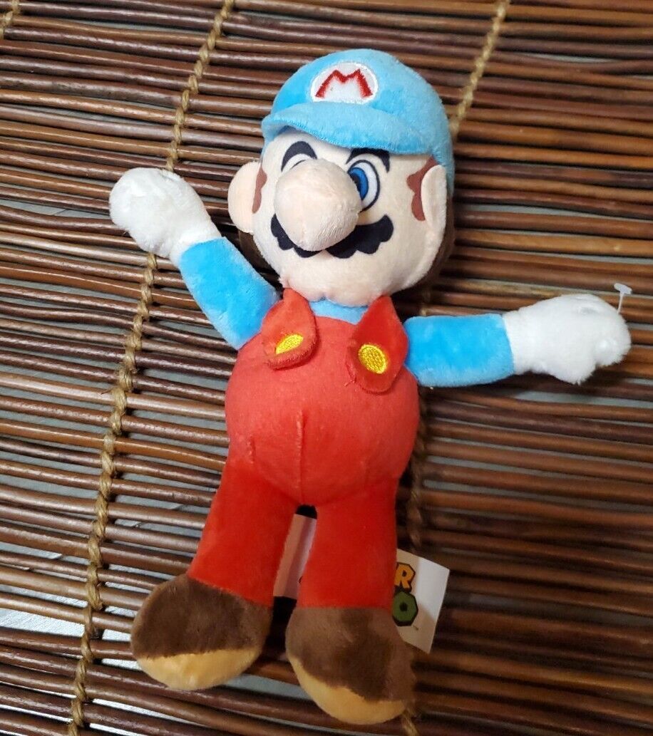 Super Mario 8 Inch Rare Ice Mario Plush Stuffed Animal Mario Brothers ...