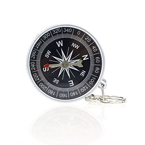 Compass Keychain 1 Piece Activing Keychain Outdoor Camping Plastic