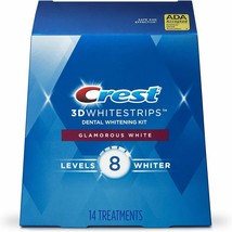 Crest 3D White Luxe Whitestrip Teeth Whitening Kit, Glamorous White, 14 ... - $34.75
