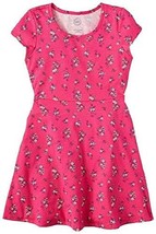 WonderKids Girl&#39;s Cap Sleeve Casual Dress (Hot Pink with Flowers, XXL) - $18.78
