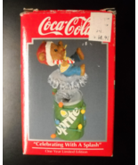 Enesco Coca Cola Christmas Ornament 1993 Celebrating With A Splash Sprit... - $12.99