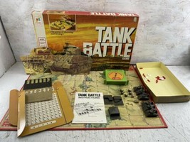 Milton Bradley 1975 Tank Battle Board Game. Good Condition. Missing pieces. - $10.88
