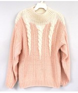 Vtg 1980s Chaus 3PC Ski Outfit Pink Kei Nylon Puffer Jacket Sweater M Pa... - $98.81