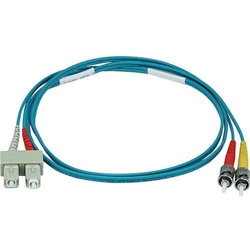 Monoprice 10Gb Fiber Optic Cable, ST-SC, Multi Mode, Duplex - 1 Meter (50-125 Ty