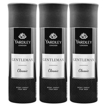 Yardley London Gentleman Classic Deo Body Spray for Men, 150ml Each (Pack of 3) - $36.85