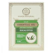 Low Cost Khadi Natural Eucalyptus Pure Essential Oil 15 ml Ayurvedic Skin Face - $11.43