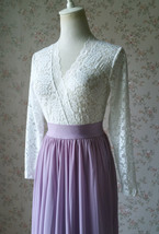 White Long Sleeve Lace Tops Floral Wrap Custom Plus Size Lace Bridesmaid Tops