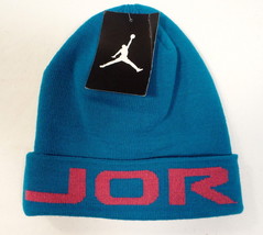 Nike Jordan Signature Blue & Pink Cuff Knit Beanie Youth Boy's Size 8-20  NWT - $22.27