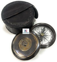 Robert Frost Poem Engraved Compass with Leather case, Unique Vintage Gift 