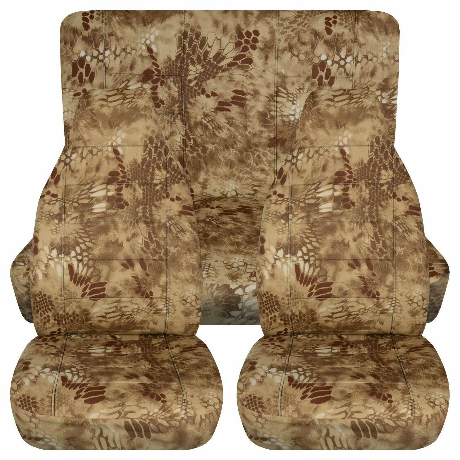 Front and Rear car seat covers fits Ford F150 truck 1997 to 2003  Kryptec Tan