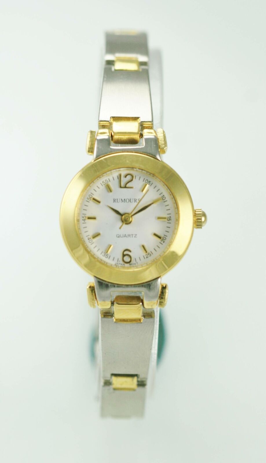 Rumours Watch Womens Stainless Gold Silver Steel Water Resistant White