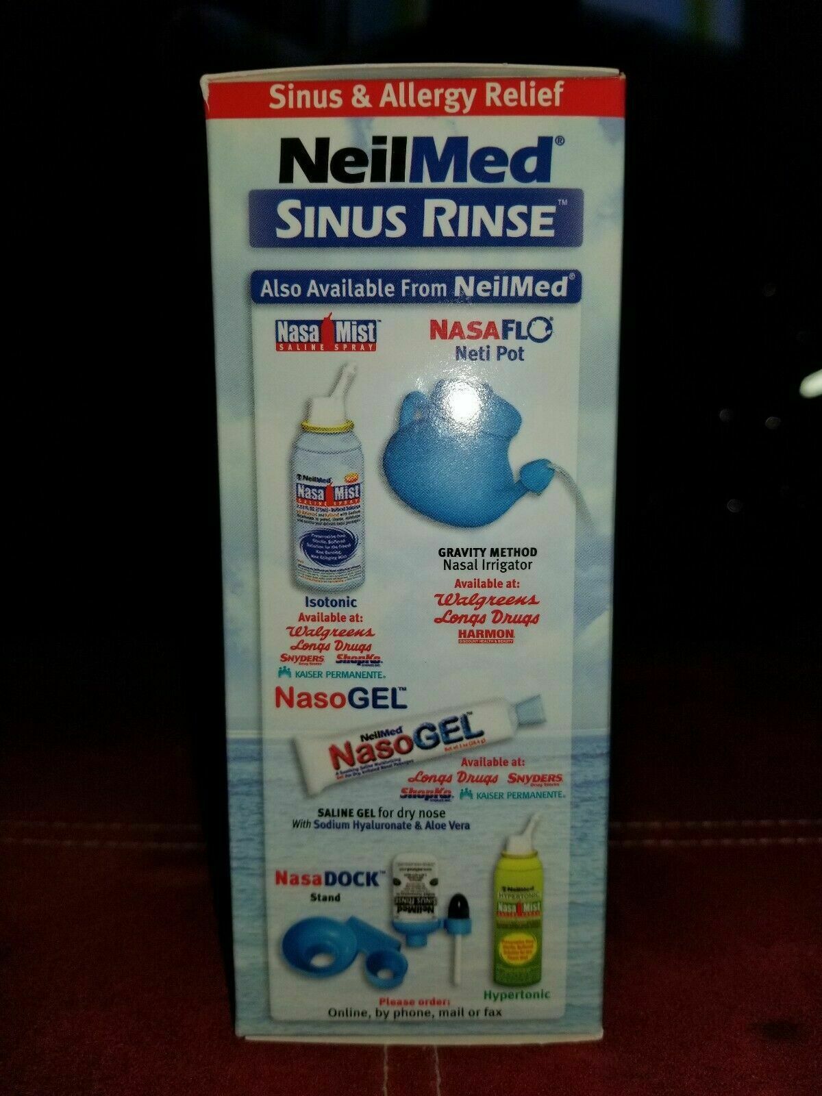 NeilMed Sinus Rinse Starter Kit 1 Squeeze Bottle Allergy, Sinus