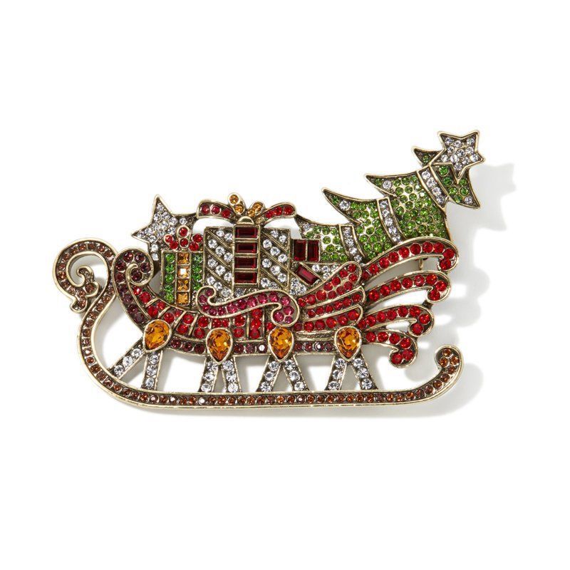 Heidi Daus Pins Brooches Deer Crocodile Witch Acorn Turtle Goose Sleigh ...