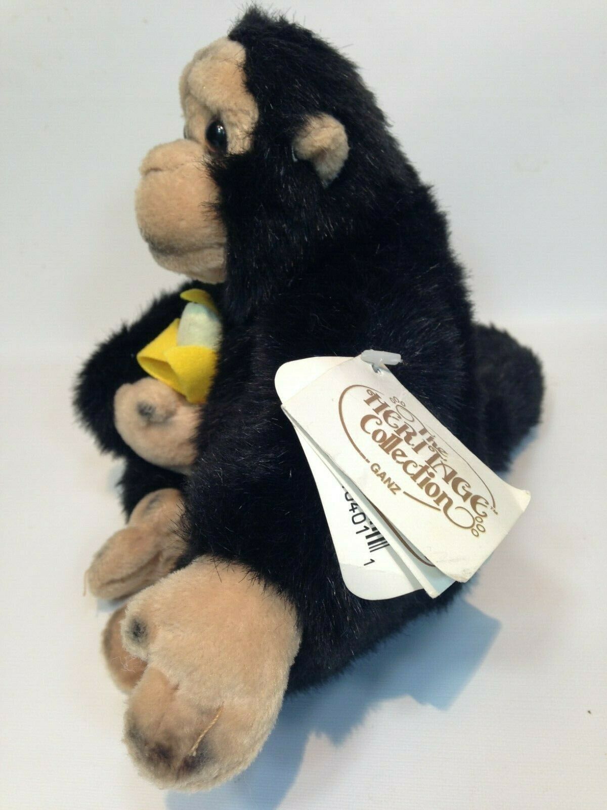 monkey holding banana stuffed animal