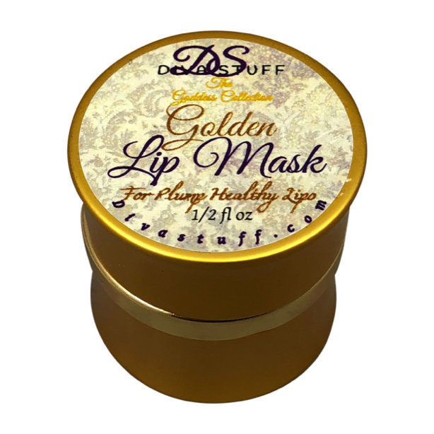 Golden Plumping Lip Mask With Vita-Marine Avocado, Argan oil, Caffeine and More!