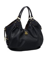 Authentic New Louis Vuitton Black Mahina Leather L Bag retail price$4,260 - $1,275.00