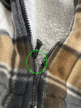 Men's Heavyweight Fleece Zip Up Plaid Sherpa Lined Hoodie Jacket w/ Defect XL image 3