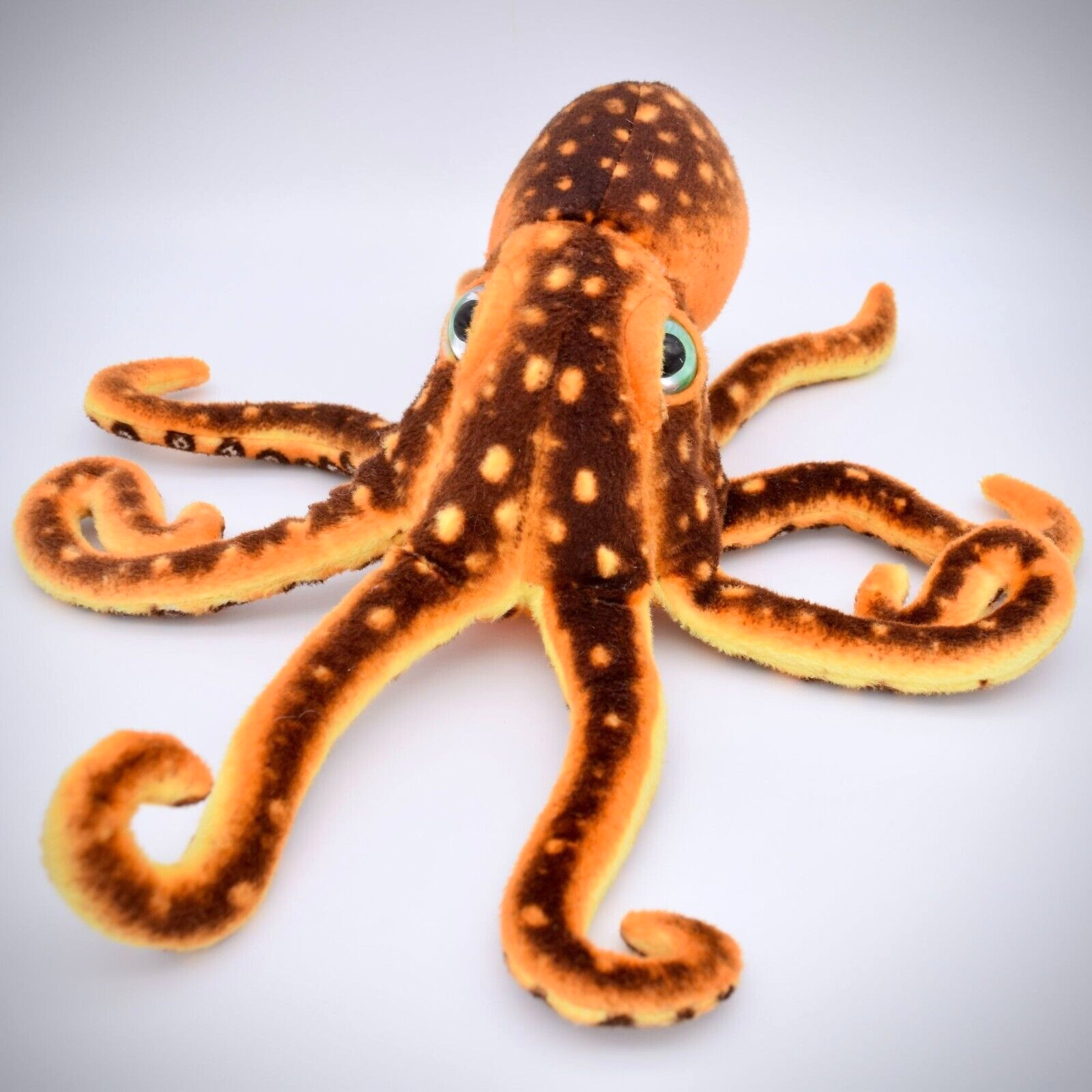 Fiesta Realistic Octopus Plush Orange Cephalopod Kraken Stuffed Toy ...