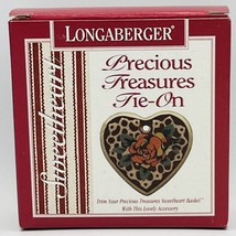 LONGABERGER 1995 Precious Treasures Tie-on Item 31798 For Basket, New In... - $8.79
