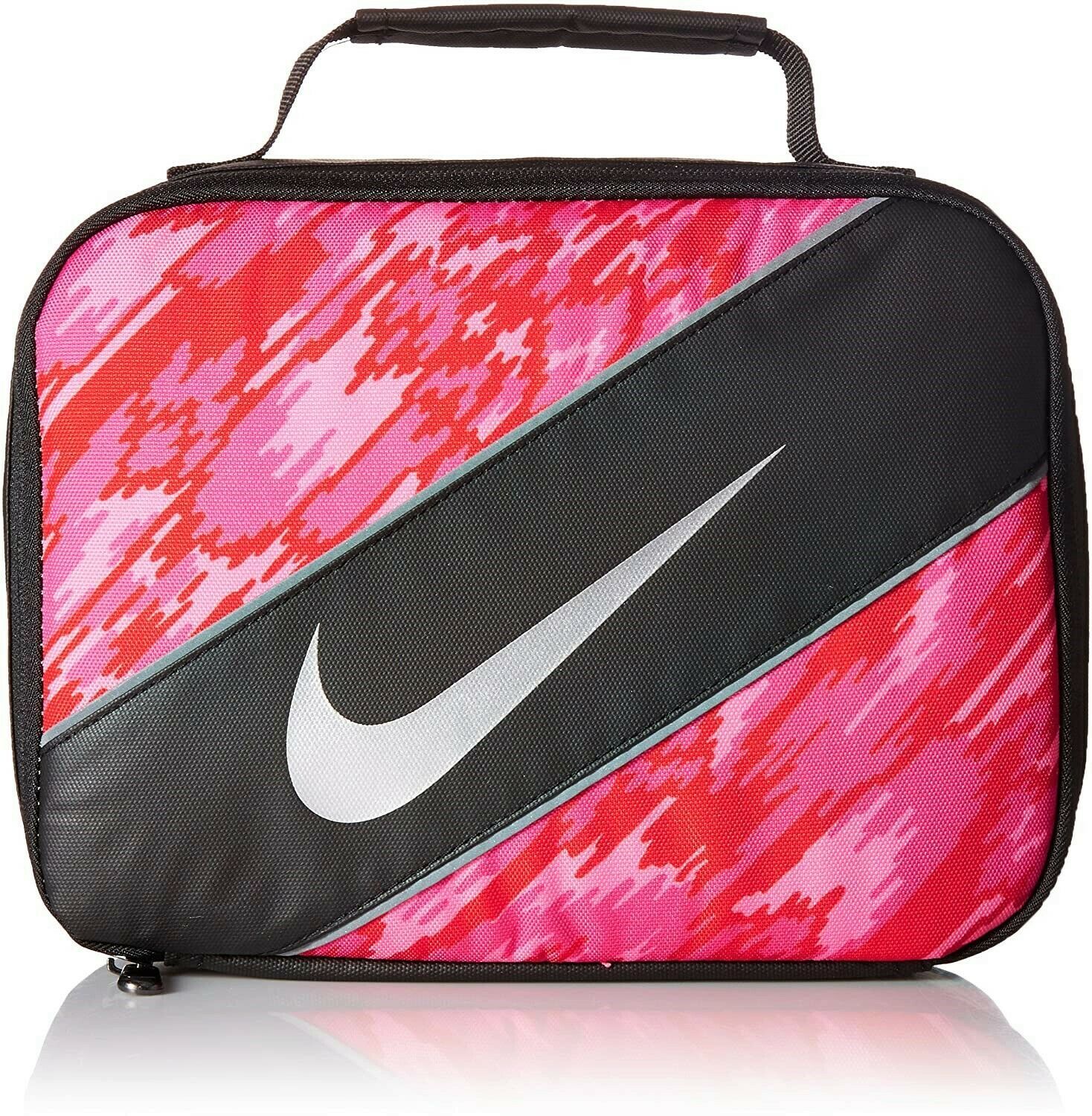 NIKE Pink Black Youth /Adult BPA Lead-Free Insulated Lunch Box Tote Bag NWT $20