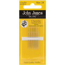 John James Chenille Hand Needles-Size 24 6/Pkg - $7.14