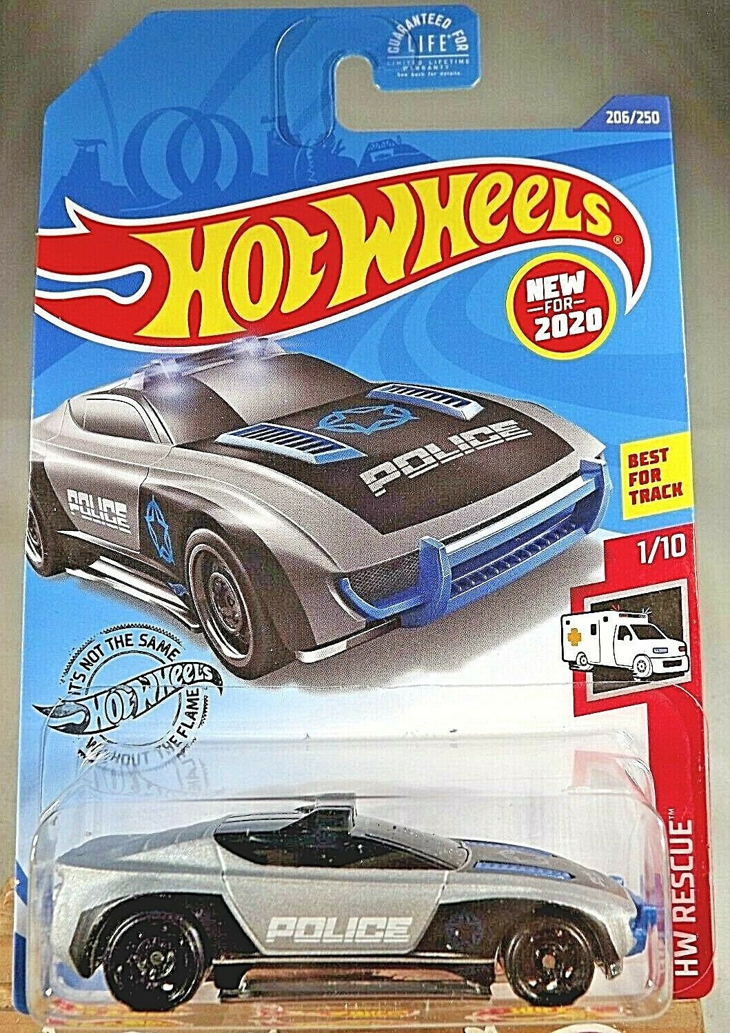 2020 Hot Wheels 206 HW RescuePolice 1/10 ALPHA PURSUIT Gray w/Black