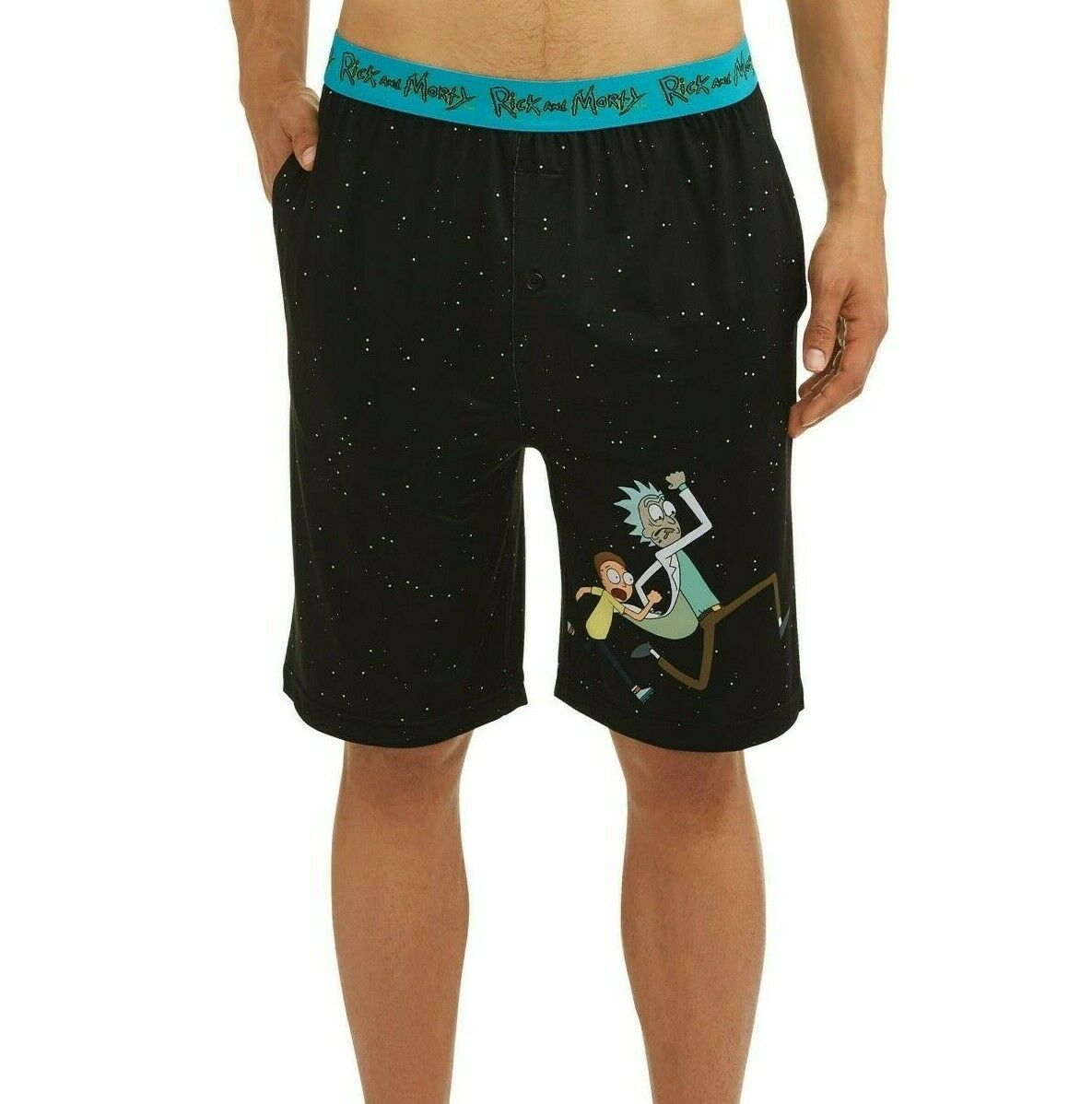 rick and morty pajama shorts